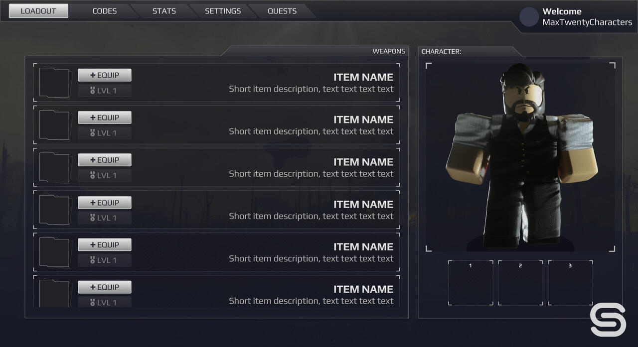 Roblox User Interface Design