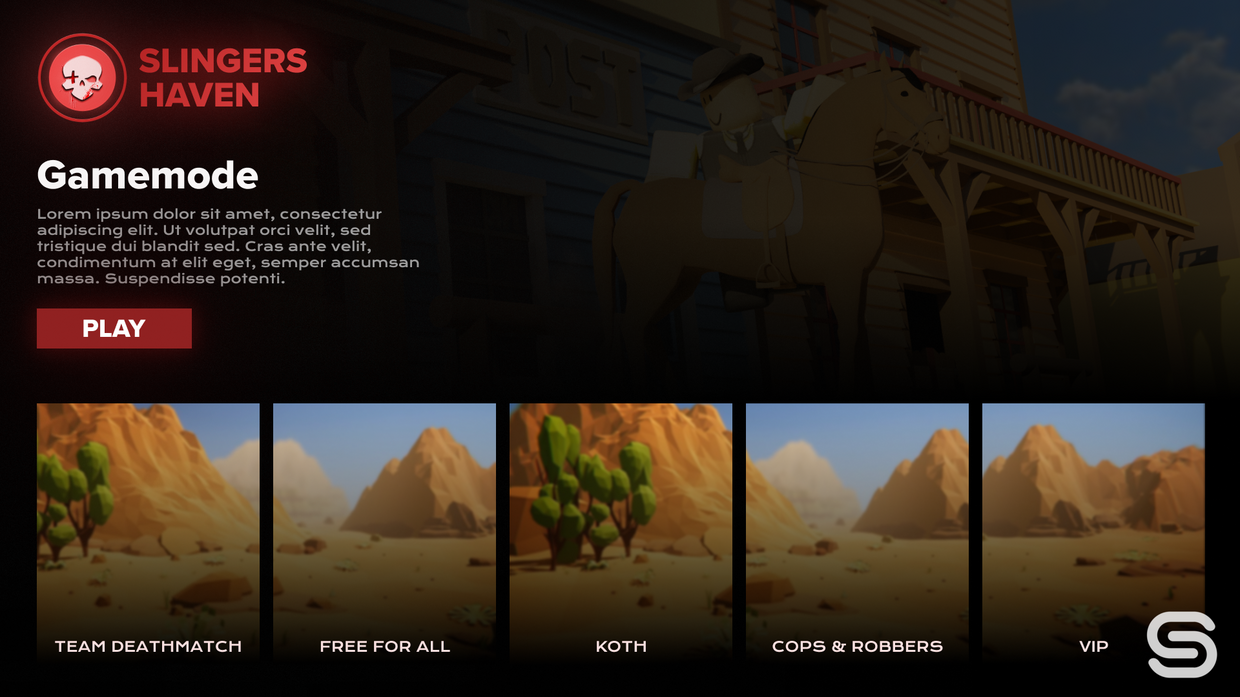 Roblox Gamemode Selection Ui
