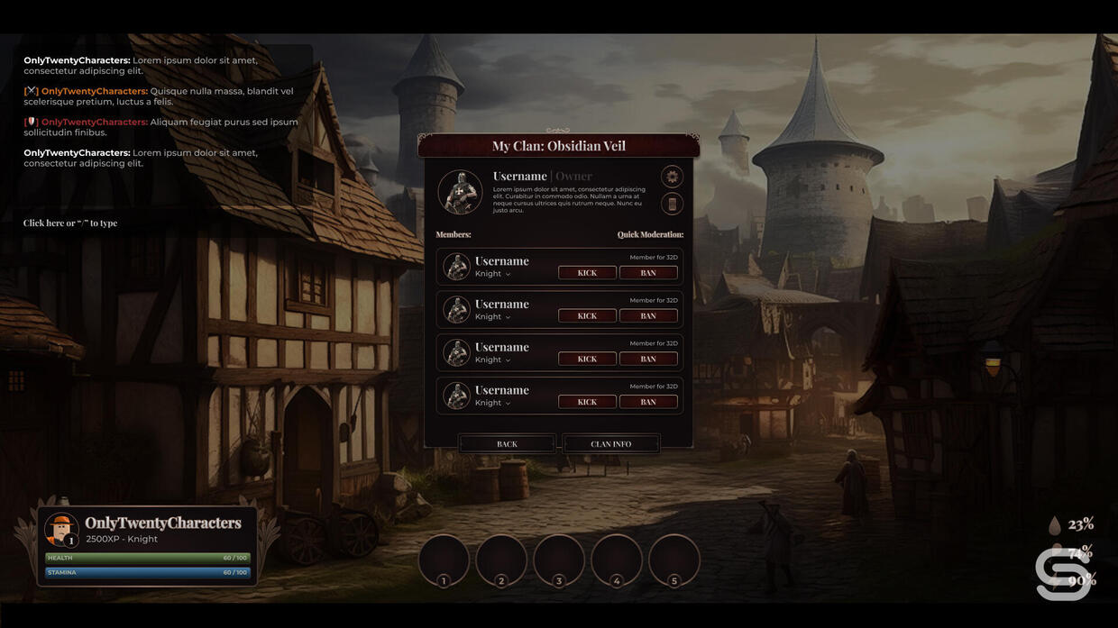 ROBLOX Edo Shoguns Legacy Game User Interface Design