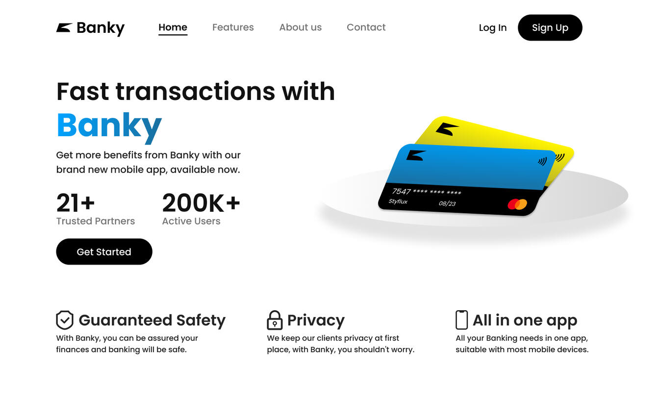 Banky Web Design