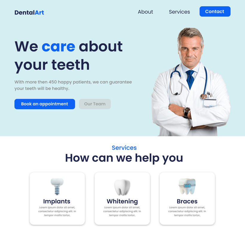 DentalArt Web Design