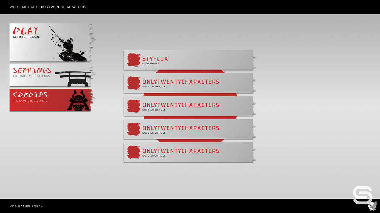 ROBLOX Edo Shoguns Legacy Game User Interface Design