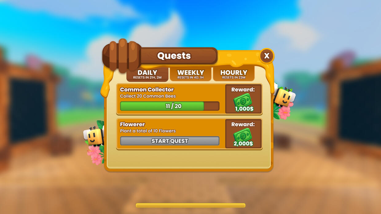 ROBLOX Catch a Bee Roblox Game UI User Interface Design