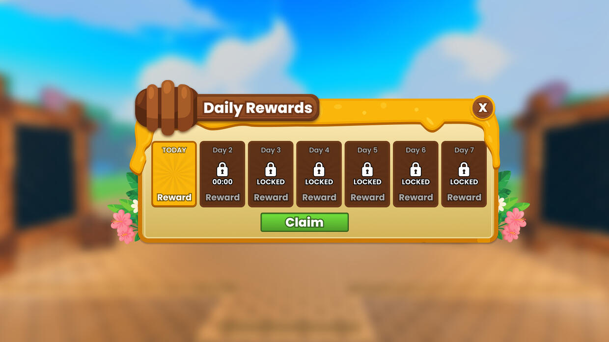 ROBLOX Catch a Bee Roblox Game UI User Interface Design